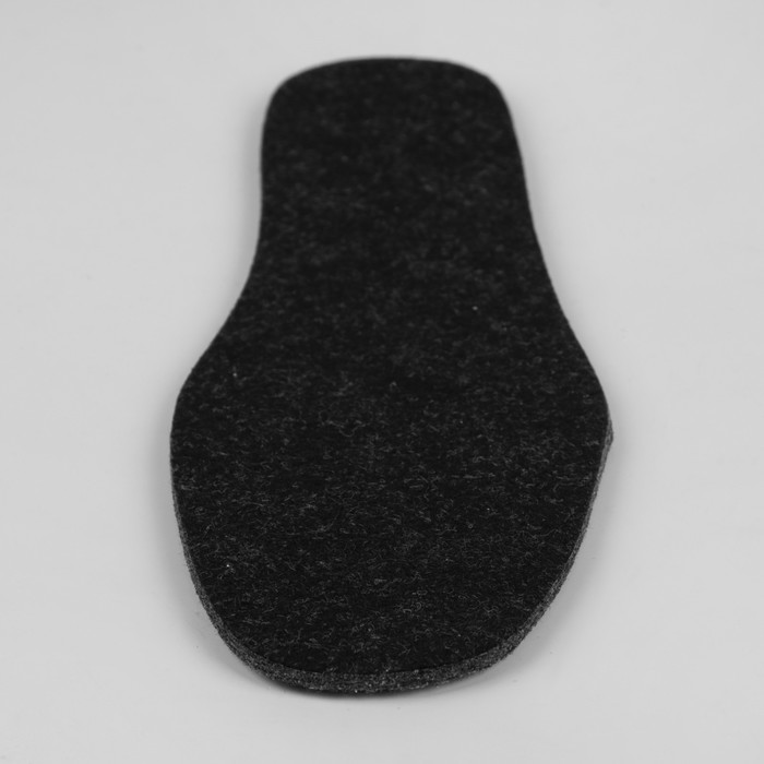 Стельки для обуви, тонкие, 42 р-р, пара, цвет чёрный/серый