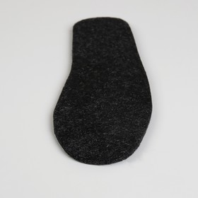 

Стельки для обуви, двухслойные, толстые, 44 р-р, пара, цвет чёрный