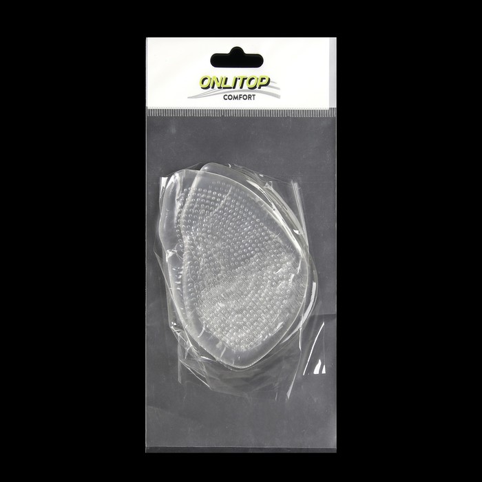 Полустельки для обуви, силиконовые, с протектором, пара, 8,5 х 6,3см