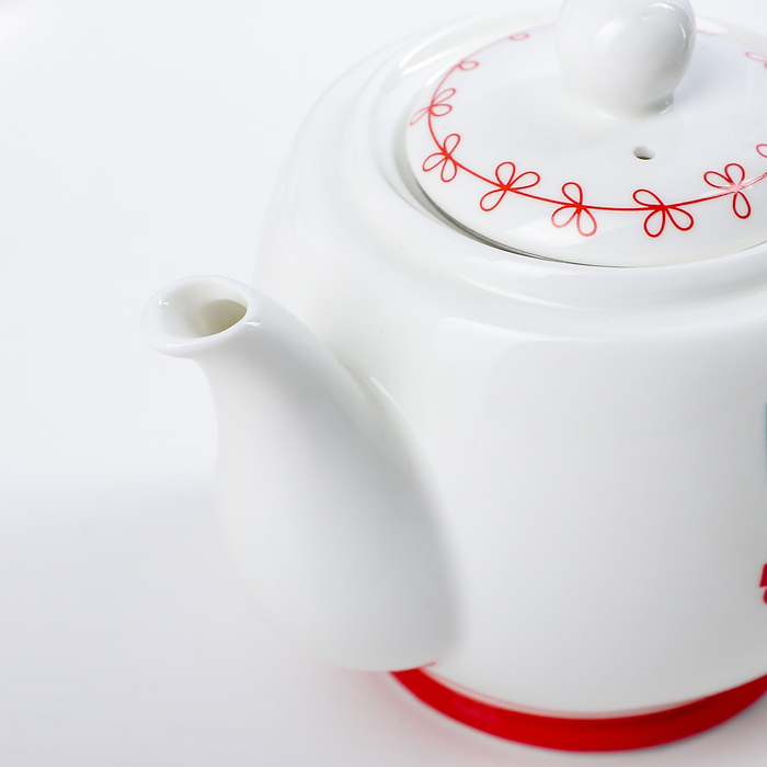 Набор чайный 3 предмета "Одуванчики": чайник 350 мл, чашка 350/250 мл, блюдца 19х10,5х19 см