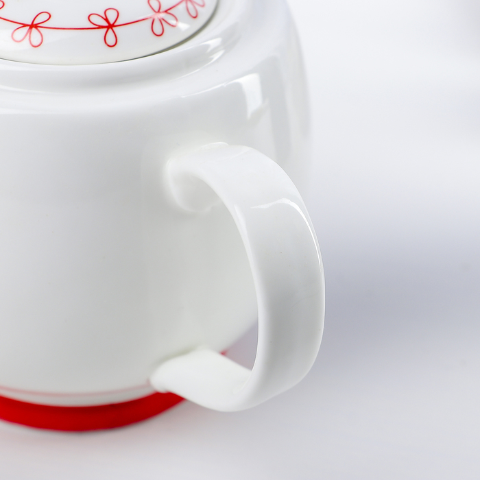 Набор чайный 3 предмета "Одуванчики": чайник 350 мл, чашка 350/250 мл, блюдца 19х10,5х19 см