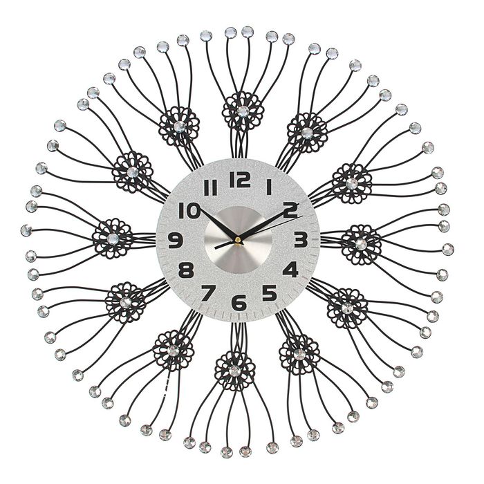 Часы настенные интерьерные "Серия Ажур. Кошачья лапка", d=39 см