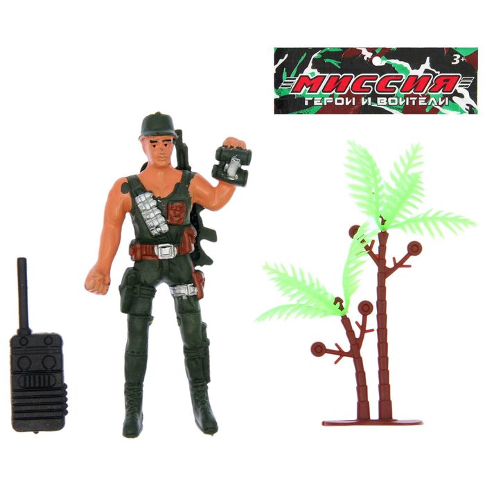 Фигурка солдатика "ОМОН", с аксессуарами, МИКС