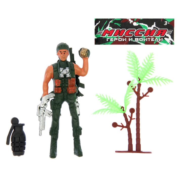 Фигурка солдатика "ОМОН", с аксессуарами, МИКС