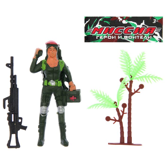 Фигурка солдатика "ОМОН", с аксессуарами, МИКС