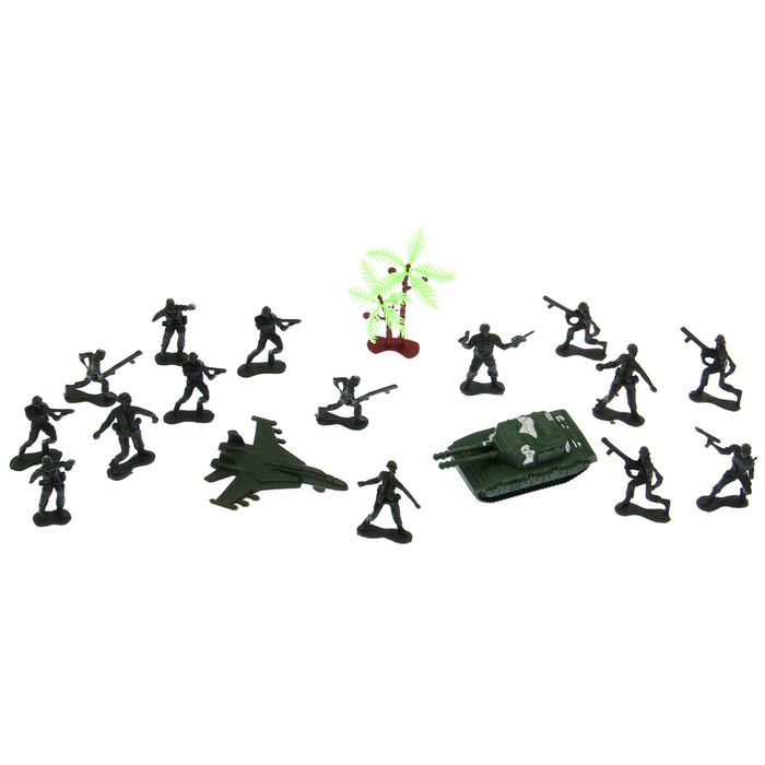 Набор солдатиков "Блокпост", с аксессуарами, с техникой