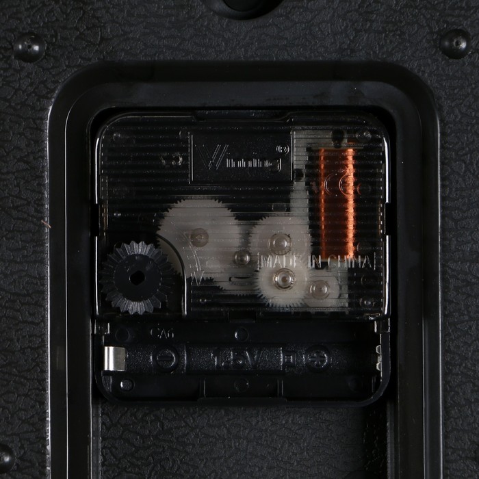 Часы настенные круглые Old-fashioned, d=30 см, ретро циферблат, рама-багет под бронзу