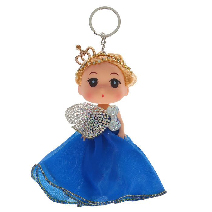 Мягкая игрушка-брелок "Принцесса", цвета МИКС