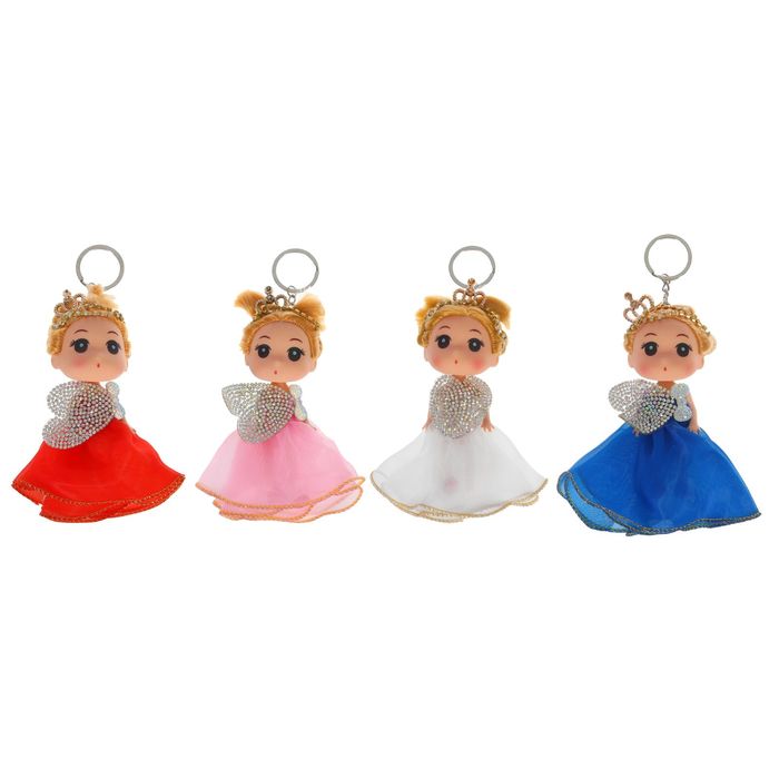 Мягкая игрушка-брелок "Принцесса", цвета МИКС