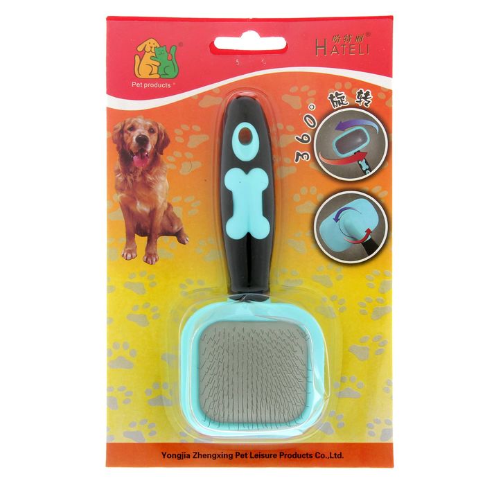 Пуходерка малая с поворотной головкой, без капель, микс цветов