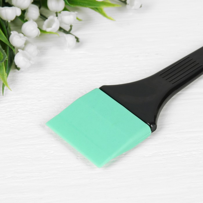 Кисть для окрашивания силиконовая, скошенная