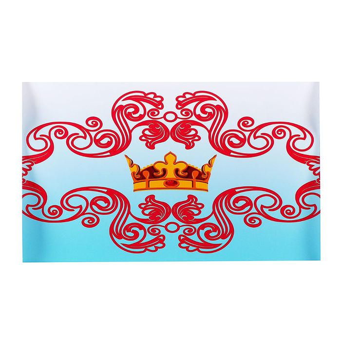 Кровать-карета «Корона», цвет голубой