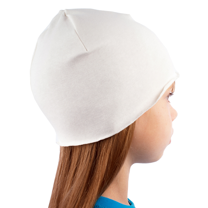 Шапка для девочки "Ветер", размер 52, цвет экрю/светло-розовый