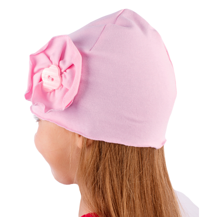 Шапка для девочки "Ветер", размер 52, цвет светло-розовый