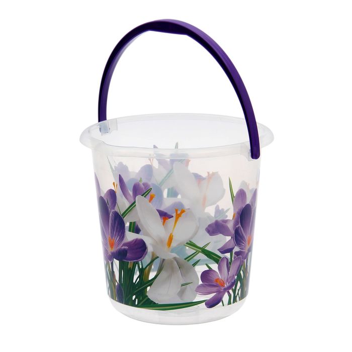 Ведро 5 л "Деко. Крокусы"