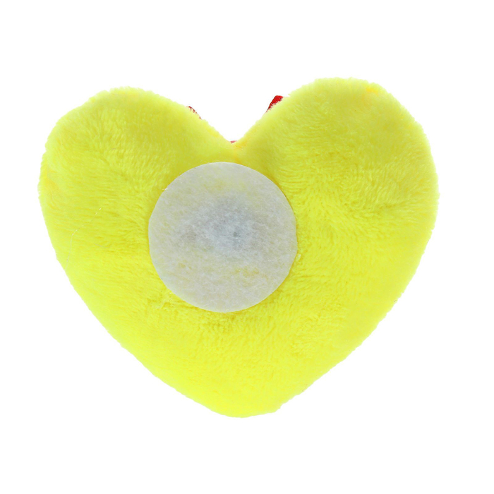 Мягкий магнит "Я тебя люблю", сердечко с бантиком