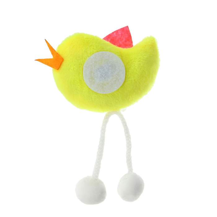 Мягкий магнит "Люблю", птичка