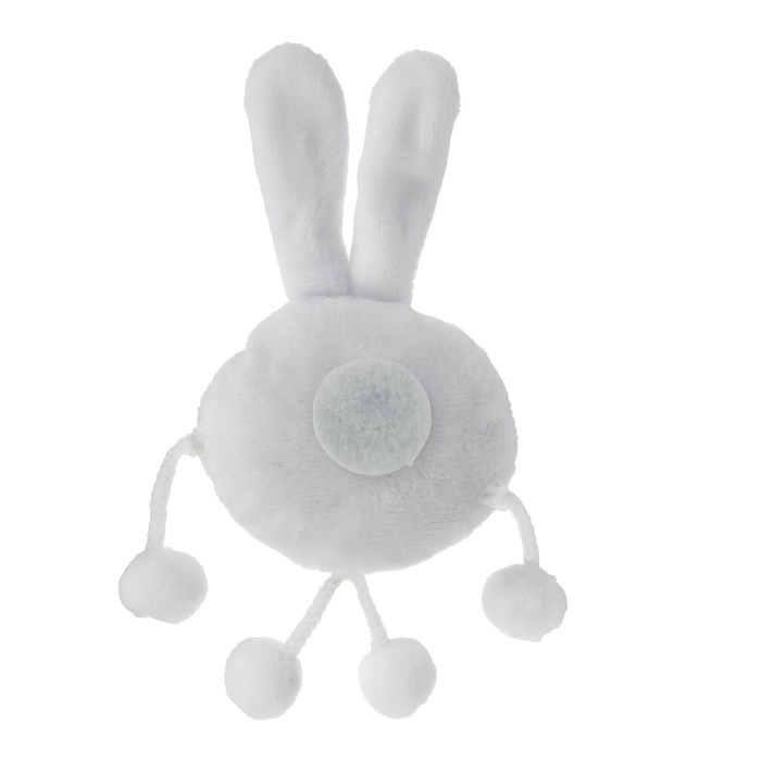 Мягкий магнит "Люблю!", зайчик с лапками