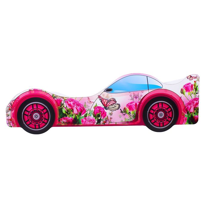 Кровать-машина «Бабочка в розах»