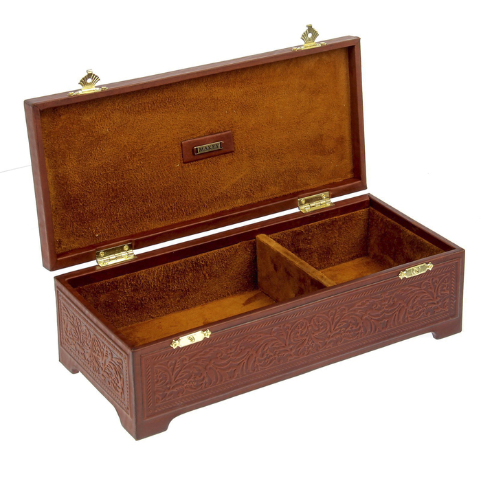 Шкатулка "Узор" с декоративной гравировкой