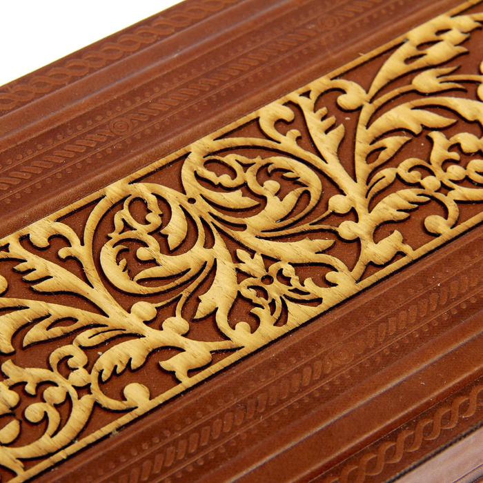 Шкатулка "Узор" с декоративной гравировкой