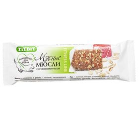 

Мюсли мясные TitBit Fitness для собак, ягненок и рис, 40 г
