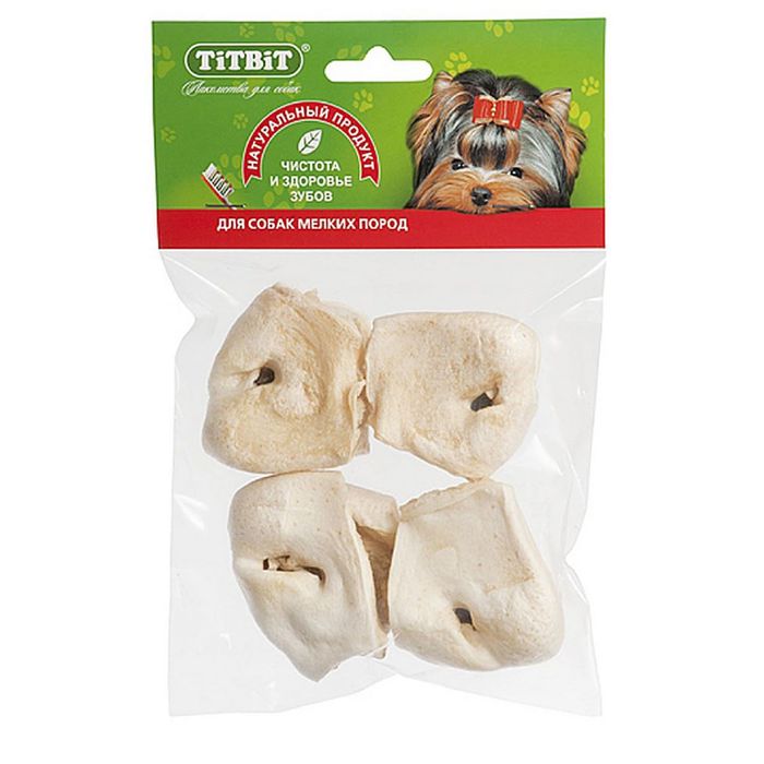 Лакомство для собак TitBit нос говяжий бабочка мягкая упаковка