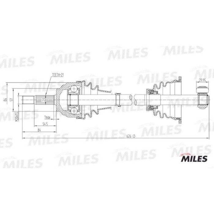 Привод колеса MILES GC01106
