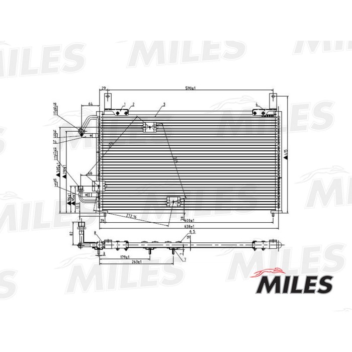 Радиатор кондиционера MILES ACCB005