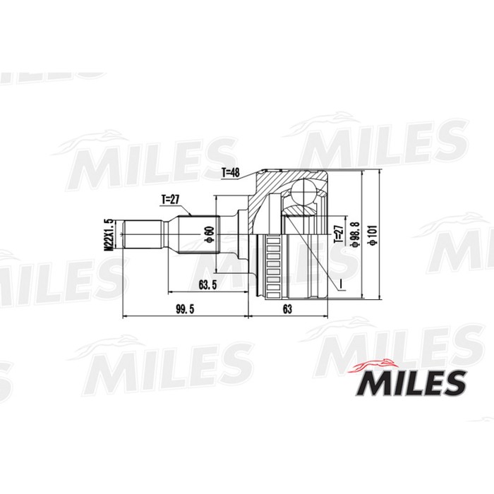 Шрус наружный MILES GA20244