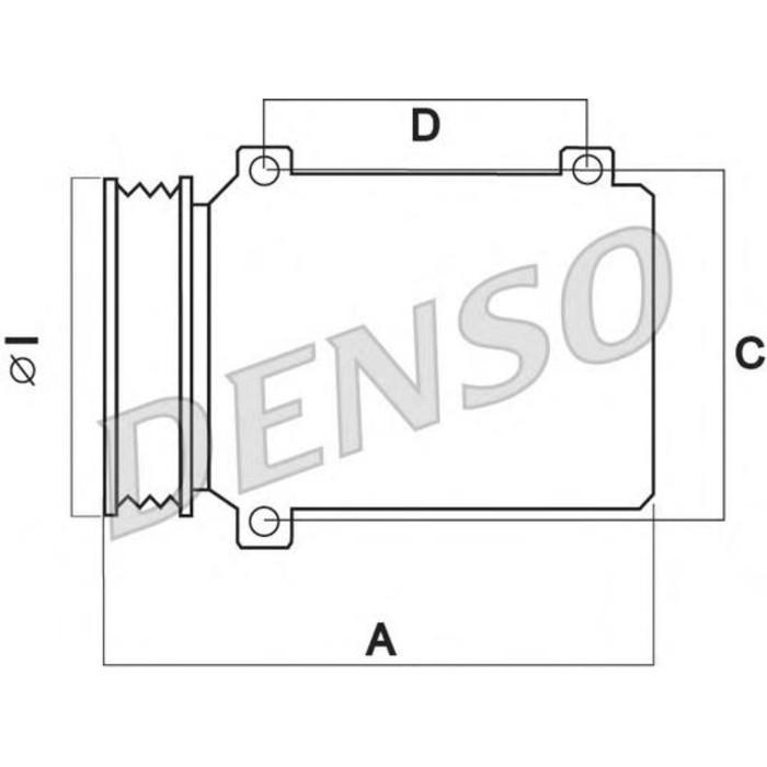 Компрессор кондиционера Denso DCP23030