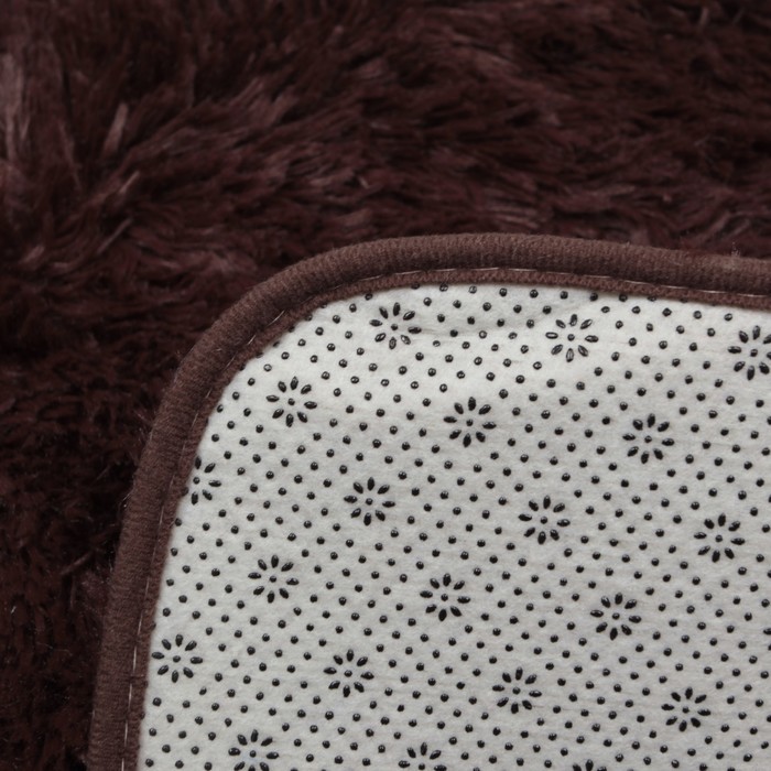 Набор ковриков для ванной и туалета "Плюшевый" 3 шт, цвет МИКС