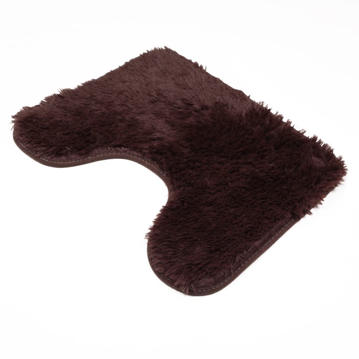 Набор ковриков для ванной и туалета "Плюшевый" 3 шт, цвет МИКС