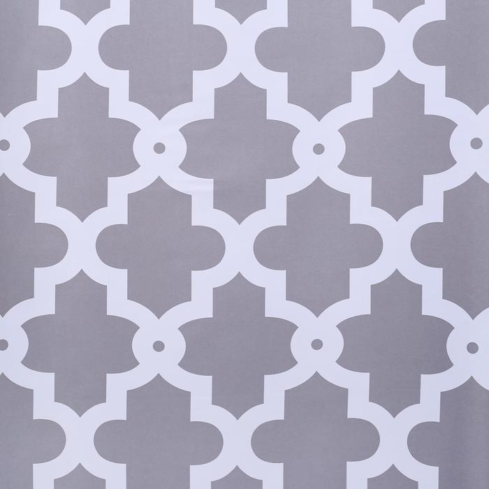 Штора для ванной 180х180 см "Марокко", полиэстер, цвет серый