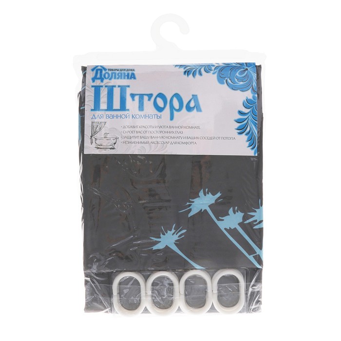 Штора для ванной 200х180 см "Укроп", полиэстер