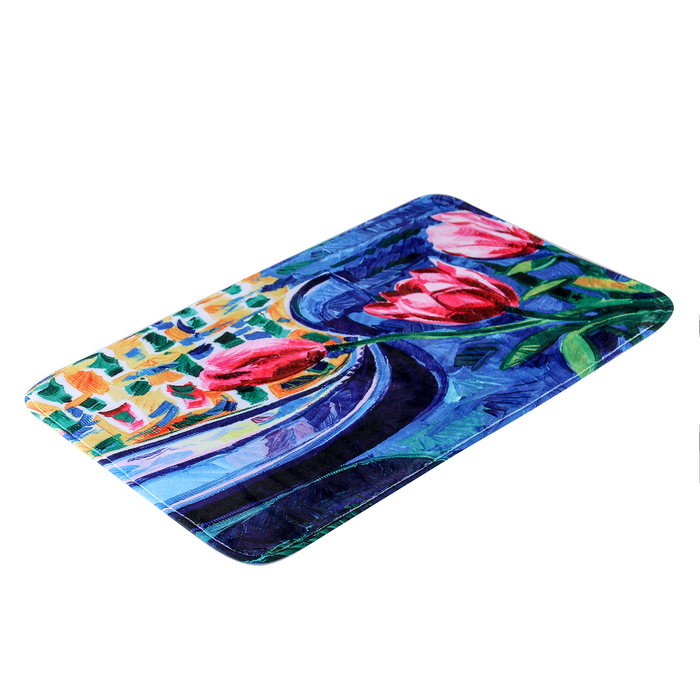 Набор ковриков для ванной и туалета "Тюльпаны" 3 шт