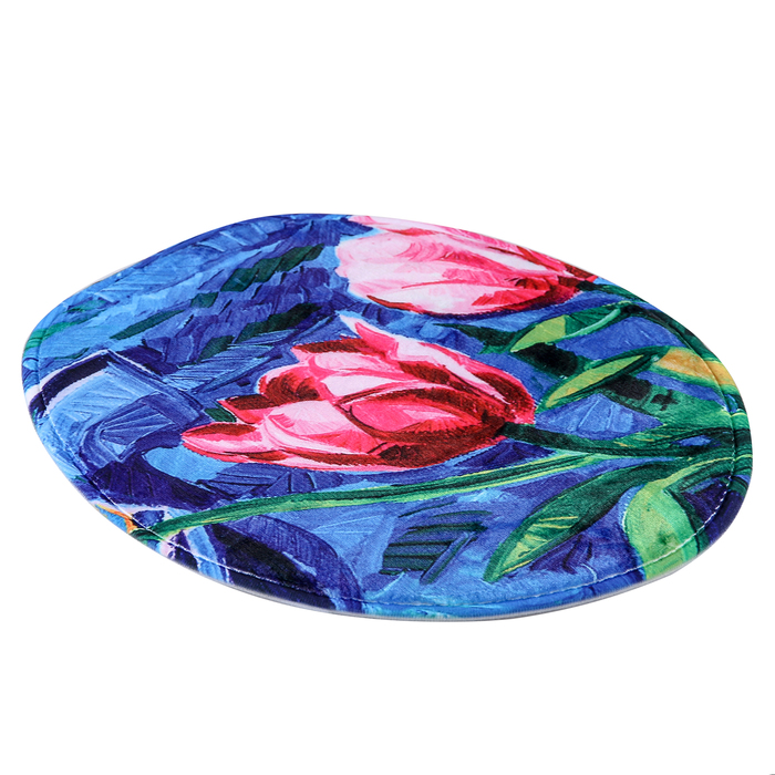 Набор ковриков для ванной и туалета "Тюльпаны" 3 шт