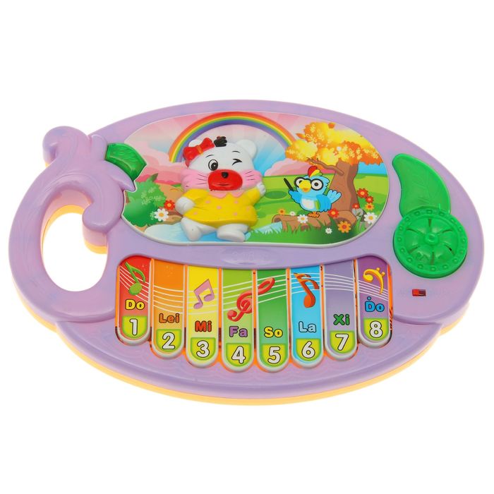 Музыкальная игрушка-пианино «Медведица-путешественница», звуковые эффекты, МИКС