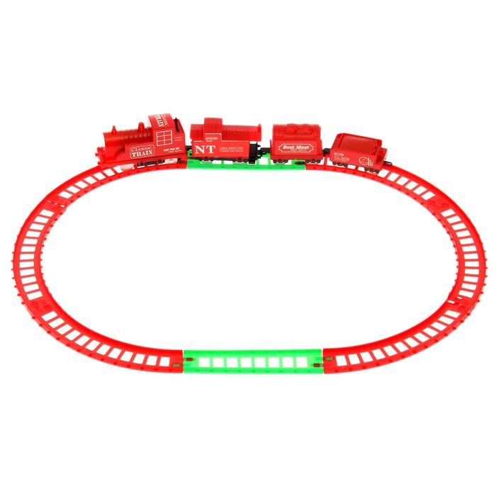 Железная дорога "Классик", протяжённость пути 1,14 м, цвета МИКС