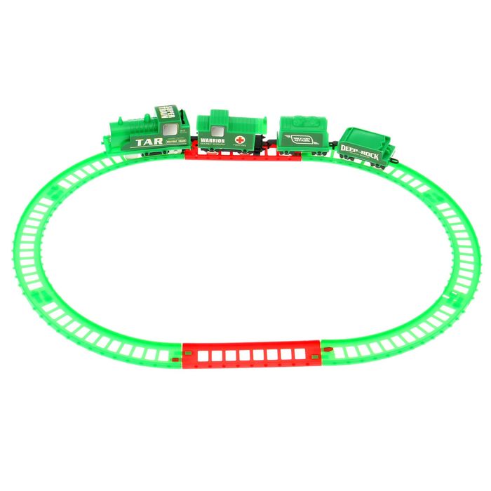 Железная дорога "Классик", протяжённость пути 1,14 м, цвета МИКС