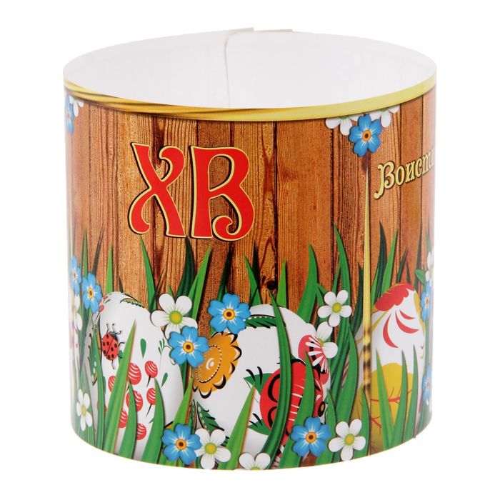 Ободок для пасхального кулича "ХВ. Разноцветные яйца"