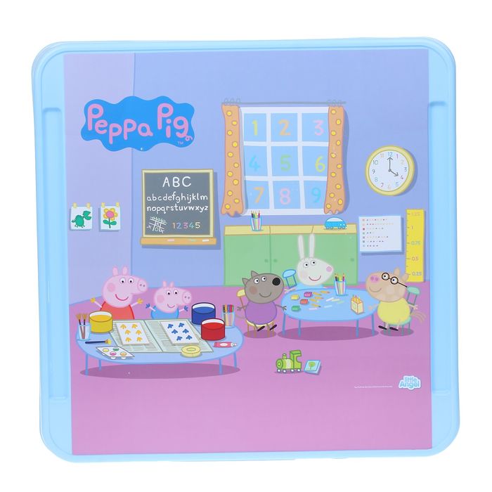 Детский стол "Я расту. Свинка Пеппа", цвет голубой