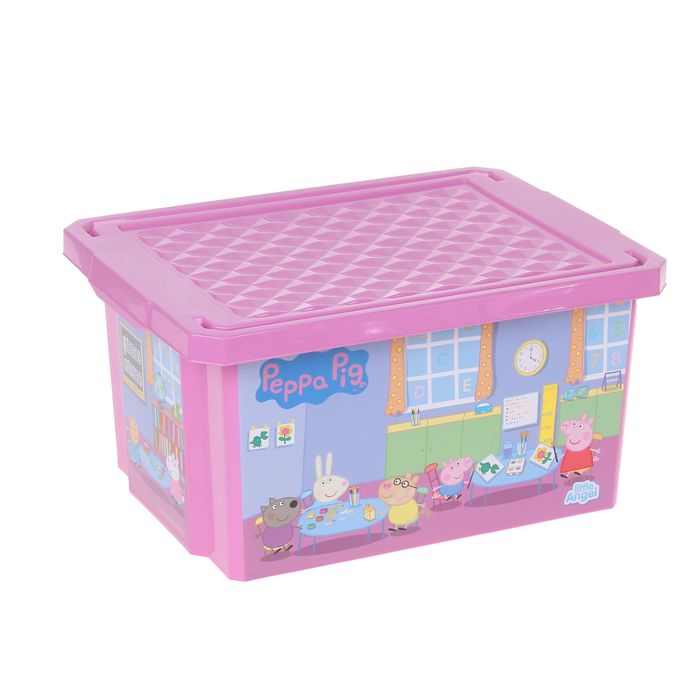 Ящик для игрушек "X-BOX. Свинка Пеппа" 17 л, цвет розовый