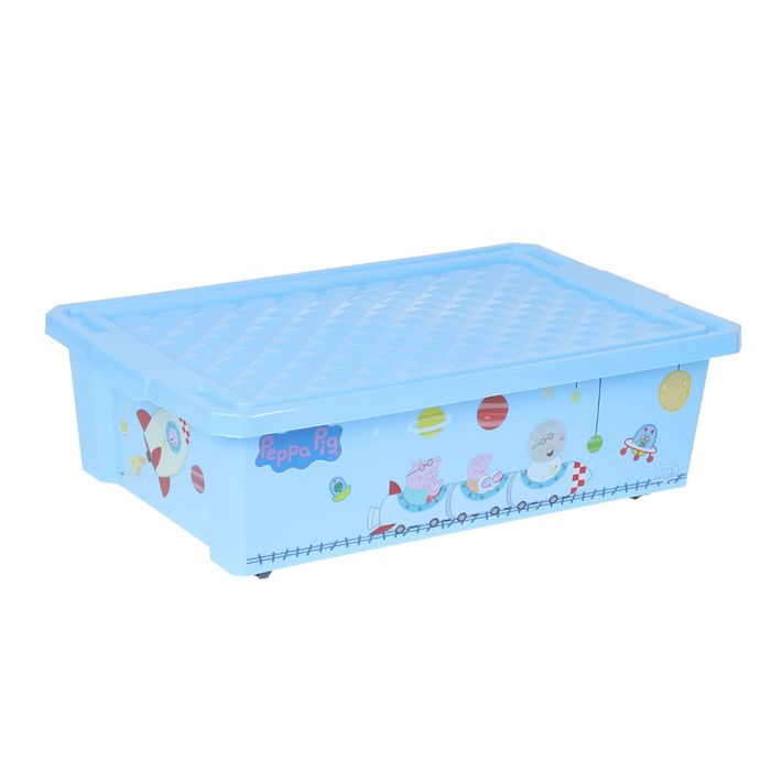 Ящик для игрушек "X-BOX. Свинка Пеппа", 30 л, цвет голубой