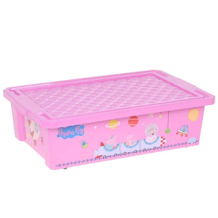 Ящик для игрушек "X-BOX. Свинка Пеппа", 30 л, цвет розовый