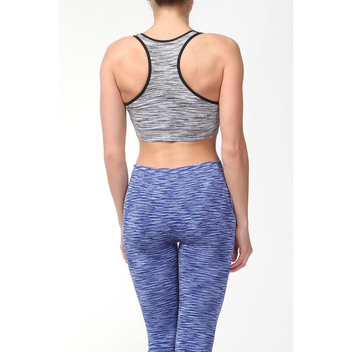 Топ женский спортивный арт.31930 цвет серое мулине, р-р 44-46 (M)