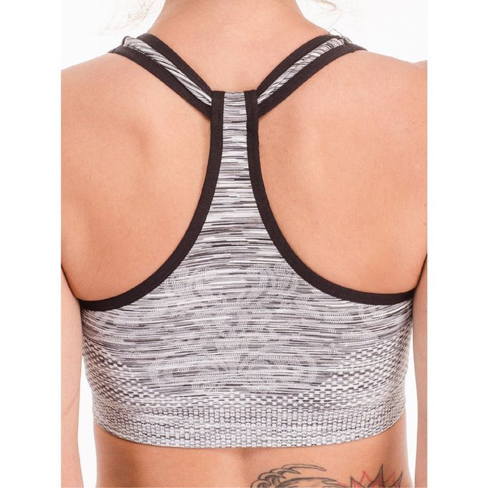 Топ женский спортивный арт.55186C цвет серое мулине, р-р 40-42 (S)