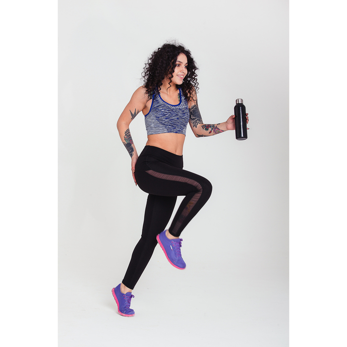 Топ женский спортивный арт.55186C цвет синее мулине, р-р 44-46 (M)