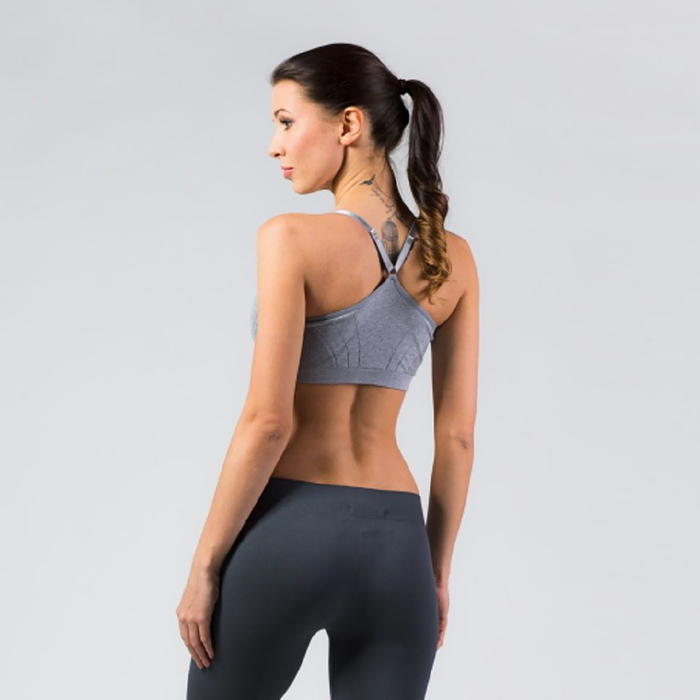 Топ женский спортивный арт.11130 антрацит, р-р 44-46 (M)