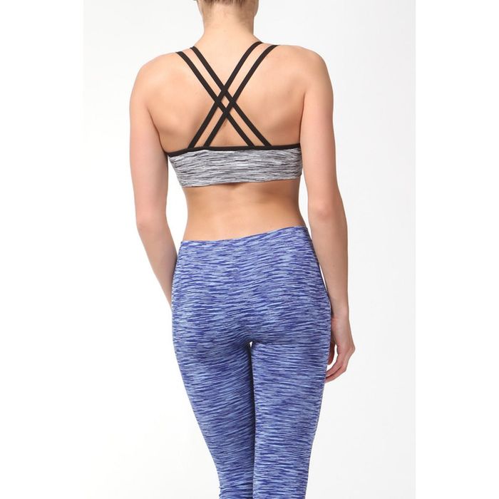 Топ женский спортивный арт.11165С цвет серое мулине, р-р 44-46 (M)